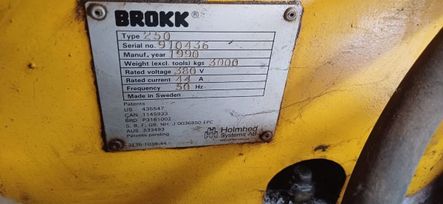 - Brokk 260 1990 , 550000 , 